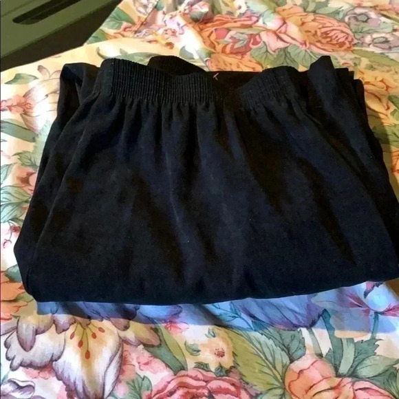 Briggs New York Womens Black Casual Pants Size Medium With Elastic Waist - Picture 2 of 8